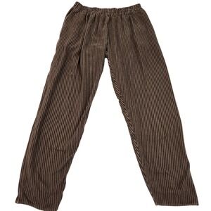 VINTAGE TIENDA HO Hand Woven in Morocco Stripe Pants‎ Rayon 28x26 Twee Boho Chic